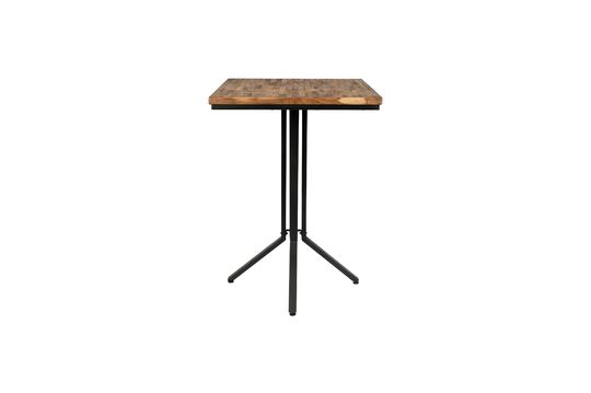 Maze square bar table natural finish Clipped