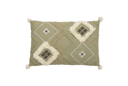 Mazzola Multicoloured cotton cushion Clipped