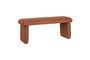 Miniature Mellow orange fabric bench Clipped