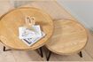 Miniature Mesa beige wood side table 2