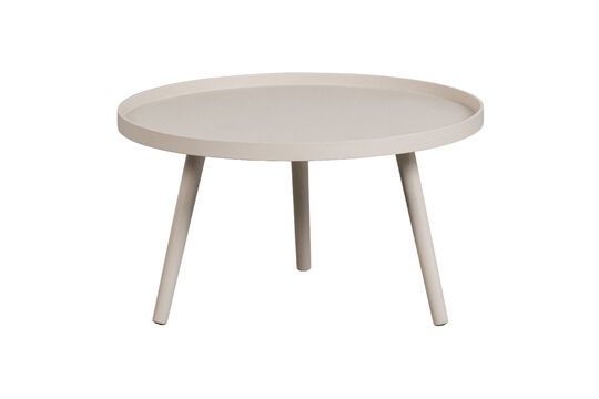 Mesa beige wooden side table