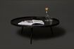 Miniature Mesa large black wood side table 2