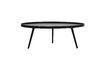 Miniature Mesa large black wood side table 3