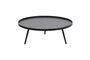 Miniature Mesa large black wood side table Clipped