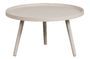 Miniature Mesa white wooden side table Clipped