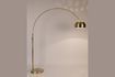 Miniature Metal Bow floor lamp with brass finish 7