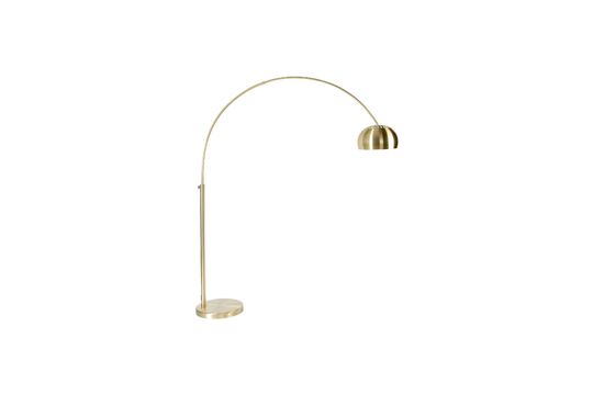 Metal Bow floor lamp with brass finish Clipped