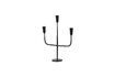 Miniature Metal candle holder with 3 black candles Sean 5
