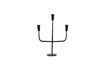 Miniature Metal candle holder with 3 black candles Sean 1
