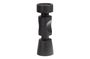 Miniature Midi black mango wood candlestick Clipped