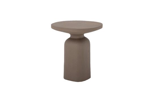 Millan brown aluminum side table
