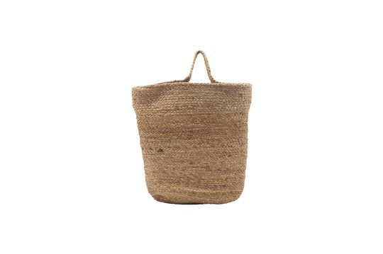 Mira beige hemp basket Clipped