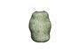 Miniature Miro green glass vase Clipped