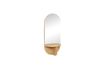 Miniature Mirror with beige wooden shelf Nomade 3