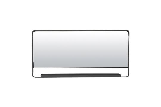 Mirror with black metal shelf Chic