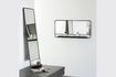 Miniature Mirror with black metal shelf Chic 2