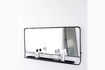 Miniature Mirror with black metal shelf Chic 1