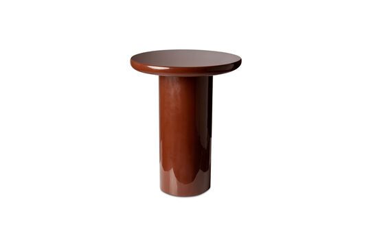 Mob brown stone side table Clipped