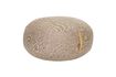 Miniature Mochi brown wool pouf 1