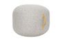 Miniature Mochi gray wool pouf Clipped