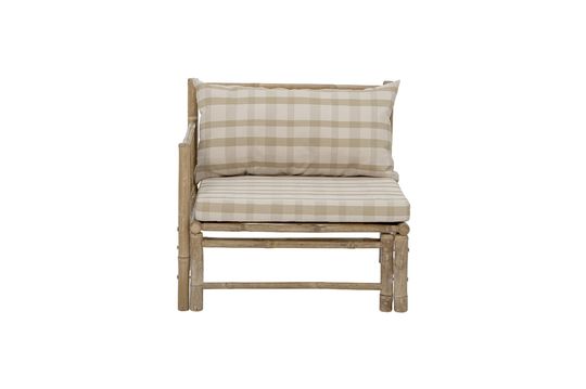 Modular sofa left corner in bamboo Korfu Clipped