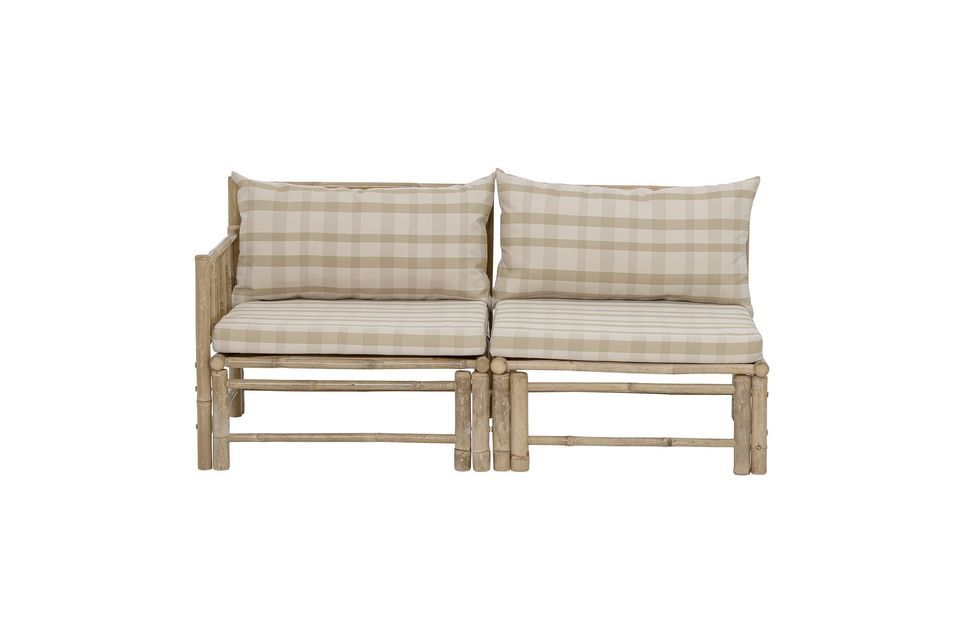 Modular sofa left corner in bamboo Korfu - 6