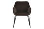 Miniature Mood anthracite velvet chair Clipped