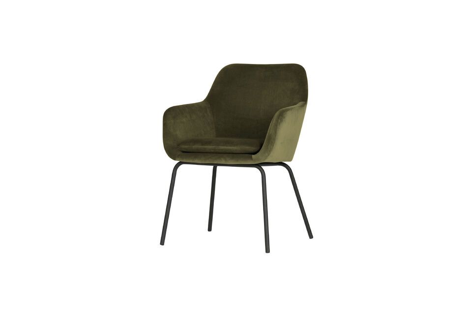 With the Mood Green Velvet Dining Chair from VTwonen