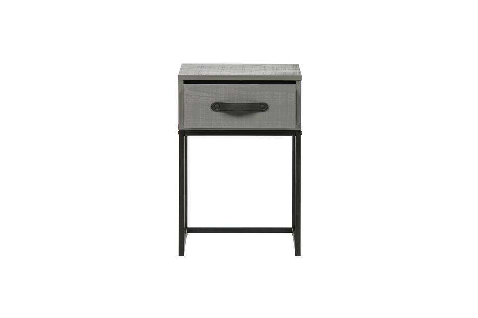 Painted in loam color, this solid pine nightstand is FSC certified and has a rustic finish