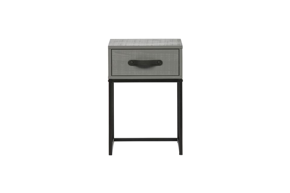 Morris grey wood bedside table Woood