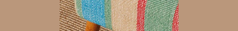 Material Details Multicolor fabric armchair Indiana