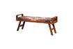 Miniature Multicolored cotton Kilim bench 3