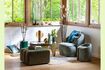 Miniature Nasrine green fabric armchair 6