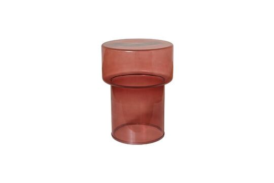 Neo red glass side table