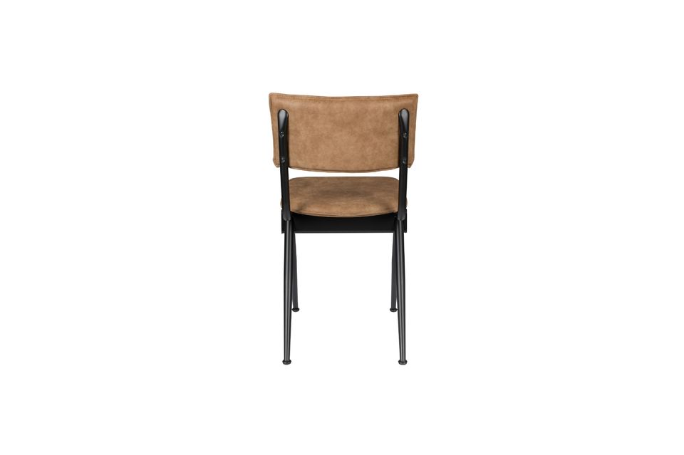 New Willow Mocha Chair in split leather - 5