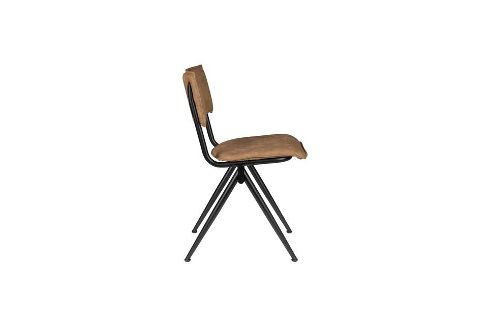 New Willow Mocha Chair in split leather - 7