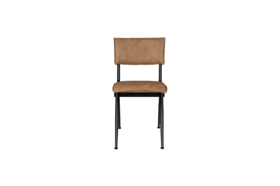 New Willow Mocha Chair in split leather - 8