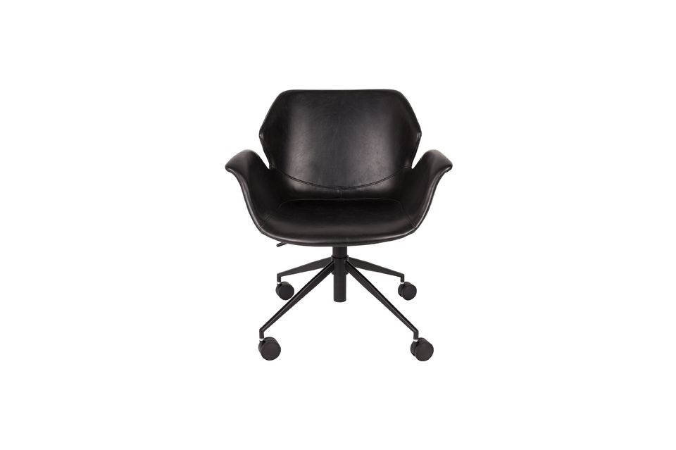 Nikki All Black Office chair - 4