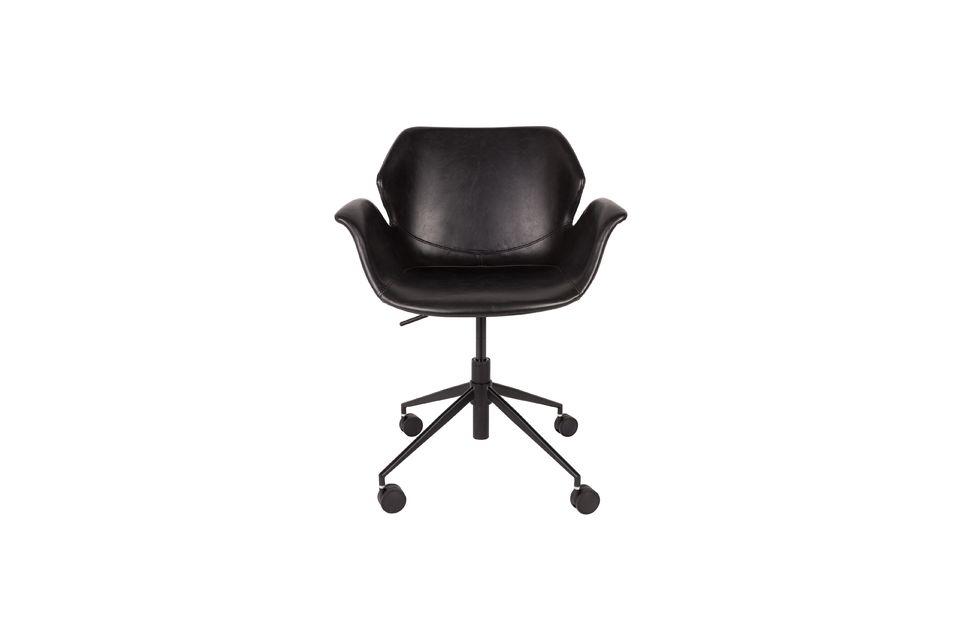 Nikki All Black Office chair - 5