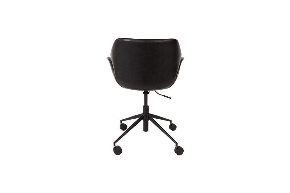 Nikki All Black Office chair - 6