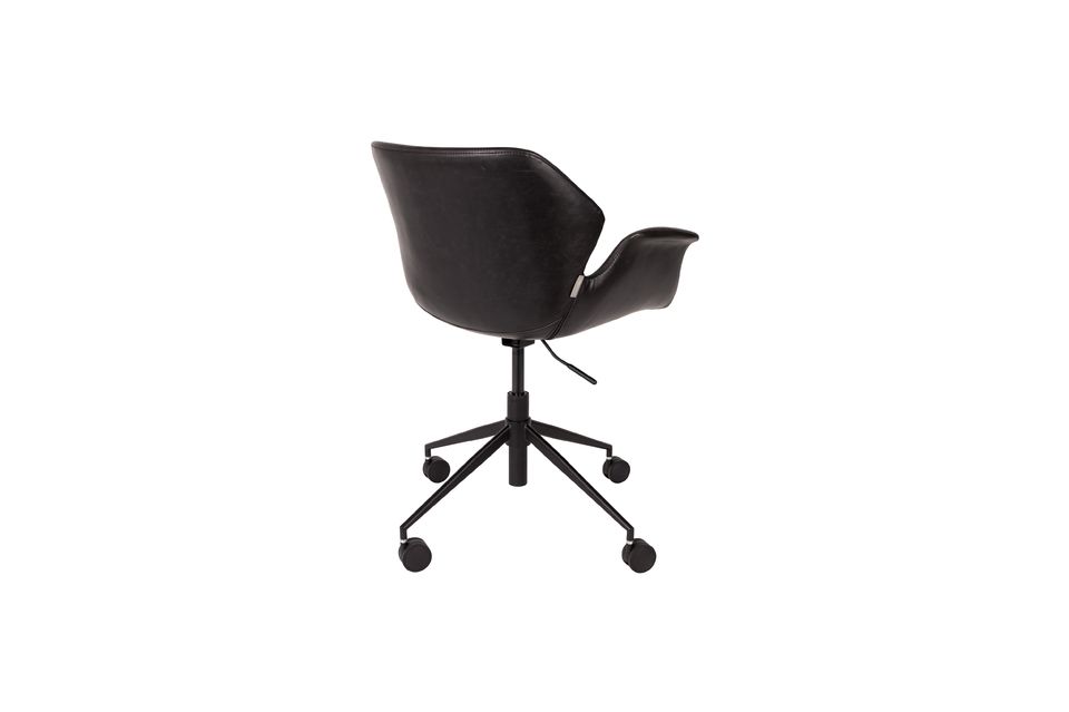 Nikki All Black Office chair - 7