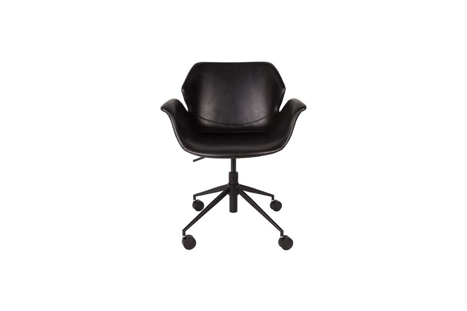 Nikki All Black Office chair - 9
