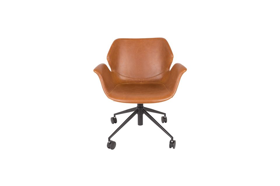 Nikki All Brown Office Chair - 6