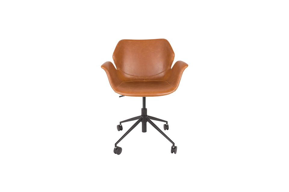 Nikki All Brown Office Chair - 7