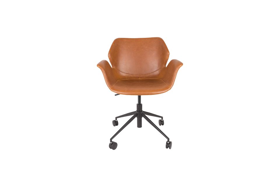 Nikki All Brown Office Chair - 11