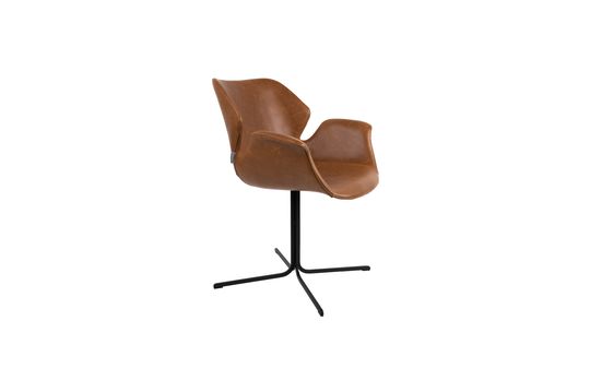 Nikki armchair all brown Clipped