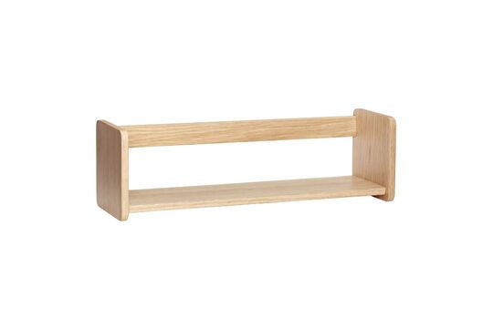 Nomad small wall shelf in light wood Clipped