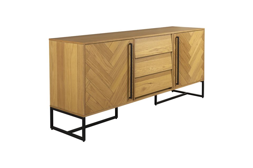 Oak wood highboard Class - 8