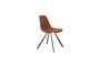 Miniature Ochre boucle fabric chair Franky Clipped