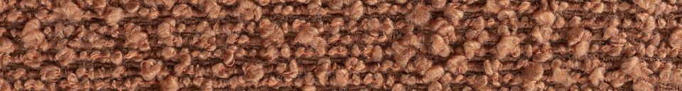 Material Details Ochre boucle fabric chair Franky